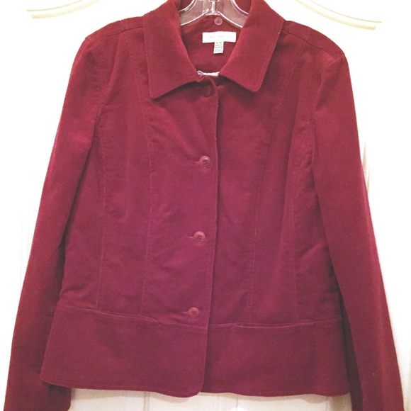 Corduroy Blazer Removable Faux Fur Collar Mix & Match Weekend Separates … - Picture 5 of 8